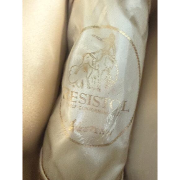 RESISTOL Self Conforming XXX Beaver Felt Western Cowboy Hat Men size 6 7/8 - Picture 8 of 10